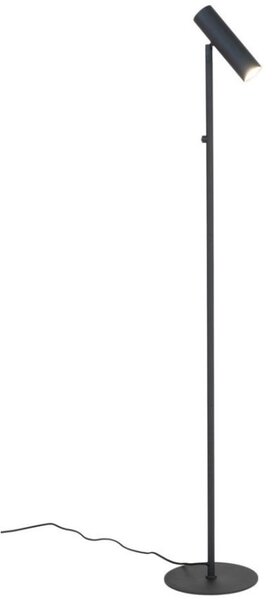 Nordic Living Černá kovová stojací lampa Aris 150 cm