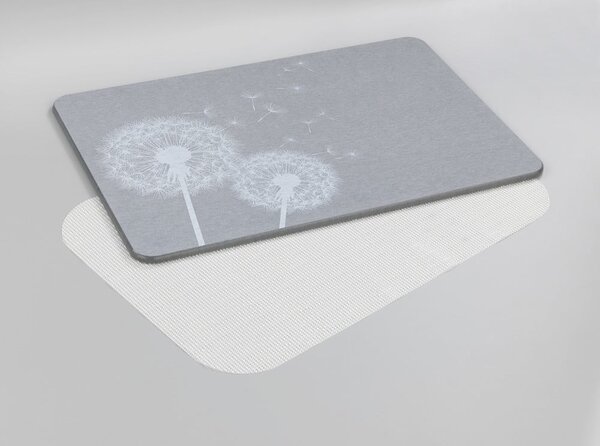 Šedá koupelnová předložka z křemeliny 39x60 cm Astera – Wenko