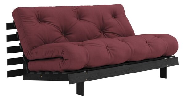 Vínová rozkládací pohovka 160 cm Roots Black Night – Karup Design