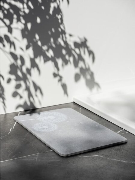 Šedá koupelnová předložka z křemeliny 39x60 cm Astera – Wenko