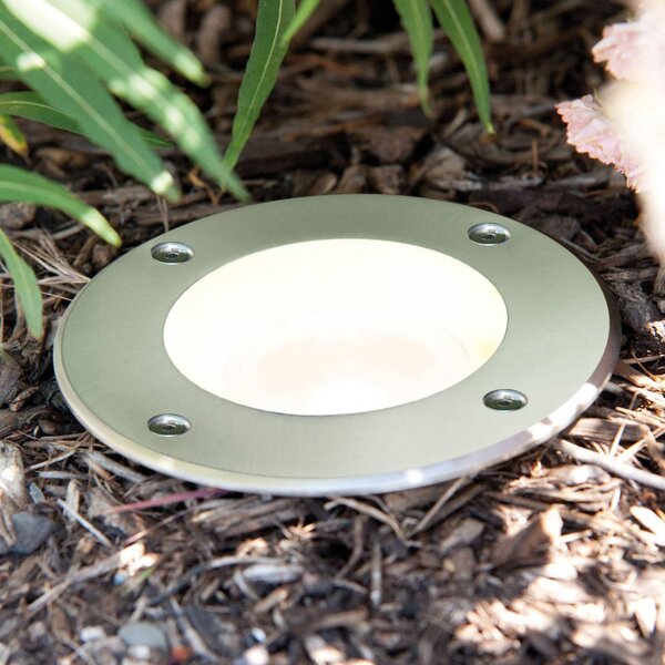 Paulmann LED podlahové svítidlo Special, IP67, Ø 11 cm, Hliník / šedá / zinek, Nerezová ocel
