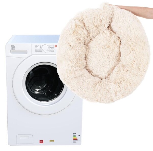 Pelíšek pro psa kočku 80 cm SPRINGOS ROYAL světle béžový