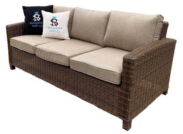 Luxusní zahradní nábytek - set - hnědý - REBECCA