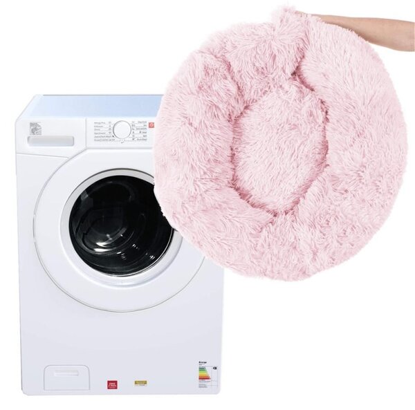 Pelíšek pro psa / kočku 80 cm, světle růžový SPRINGOS ROYAL