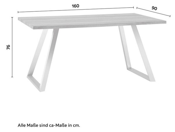 Jídelní stůl MELANI dekor ořech 160x90 cm