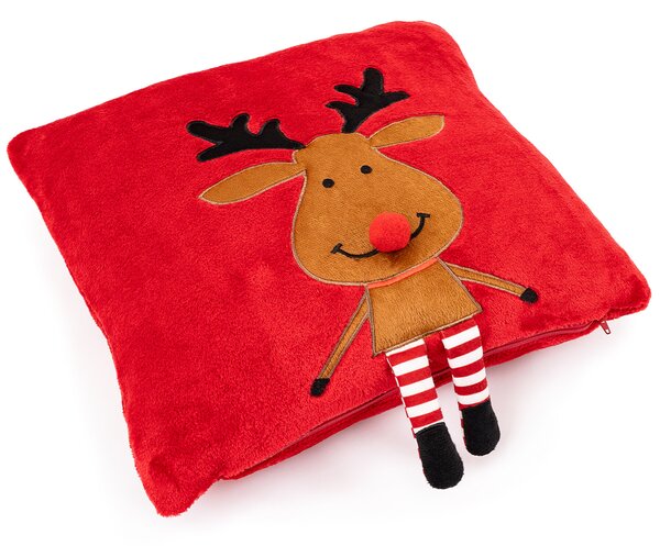 4Home Vánoční povlak na polštářek Happy Reindeer, 40 x 40 cm