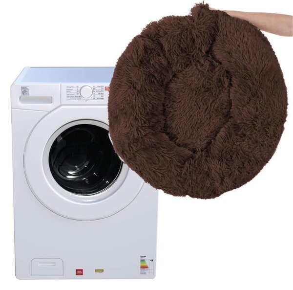 Pelíšek pro psa / kočku 80 cm, tmavě hnědý SPRINGOS ROYAL