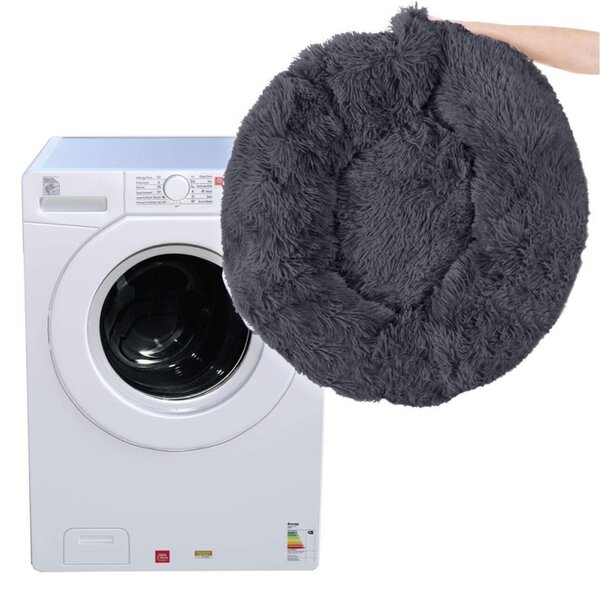 Pelíšek pro psa / kočku 100 cm, tmavě šedý SPRINGOS ROYAL