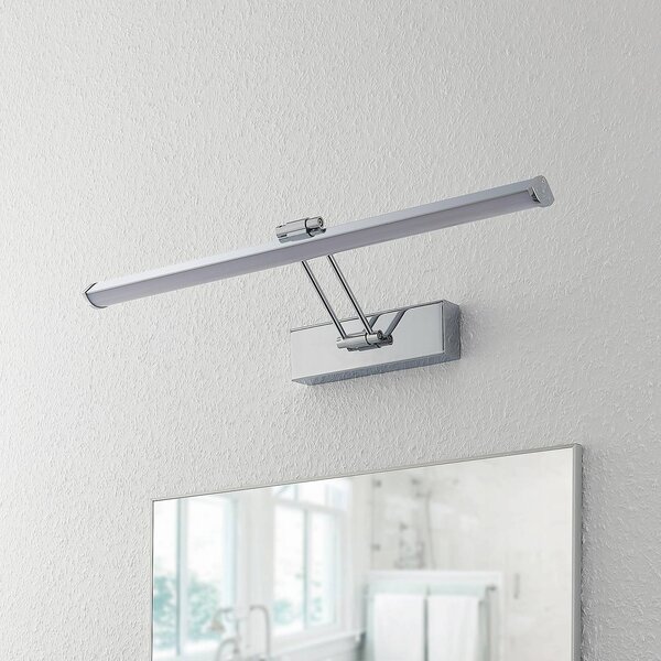 Lindby Sanya LED světlo nad zrcadlo, 60 cm, Chrom / stříbro, Koupelna, kov, Moderní