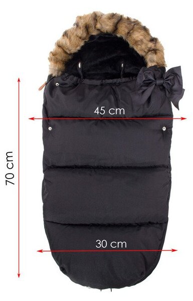 Zimní fusak s kožíškem 4v1 SPRINGOS PRESTIGE bílý