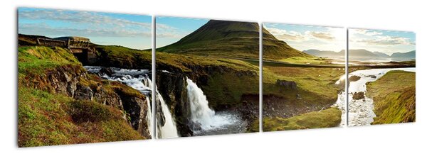 Moderní obraz - severská krajina (160x40cm)