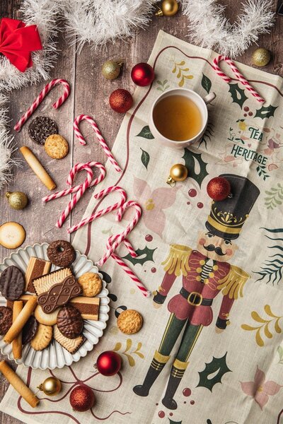 Lněná utěrka Nutcracker