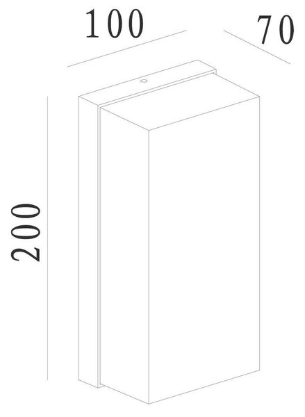 Deko-Light venkovní nástěnné svítidlo Grumium hranaté 100-240V 11W, 3000K, 730lm, I