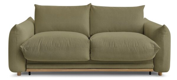 Zelená rozkládací pohovka 214 cm Ernest – Bobochic Paris