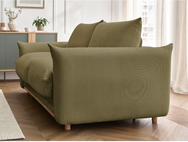 Zelená rozkládací pohovka 214 cm Ernest – Bobochic Paris
