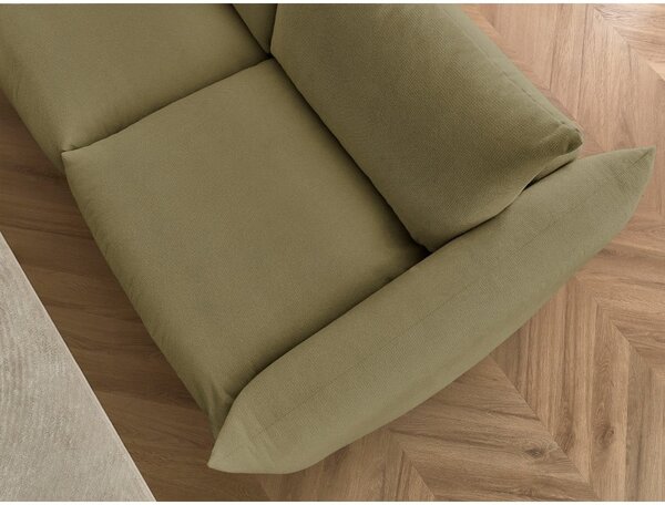 Zelená rozkládací pohovka 214 cm Ernest – Bobochic Paris