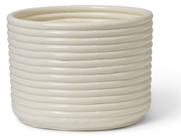 Obal na květináč Corduroy Off White