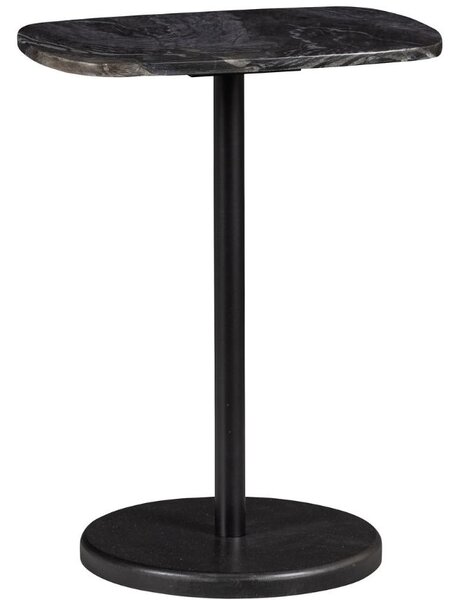 Hoorns Šedo černý mramorový odkládací stolek Foana 40 x 28 cm