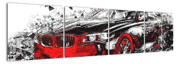 Obraz automobilu - moderní obraz (160x40cm)