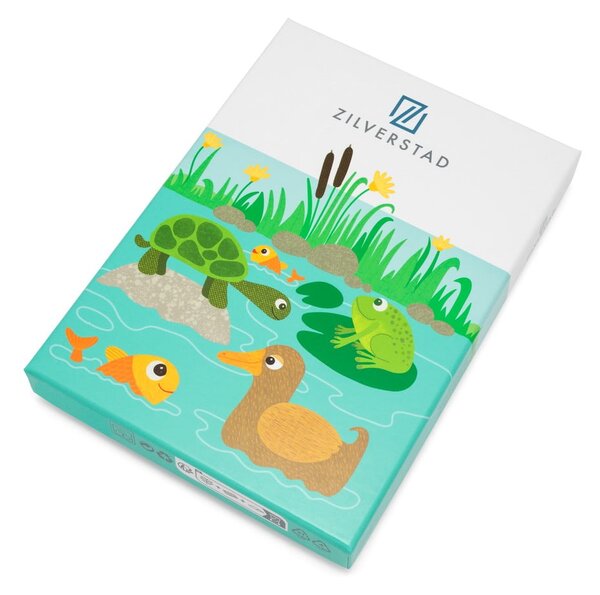 Nerezový dětský příbor ve stříbrné barvě 4 ks Water life – Zilverstad