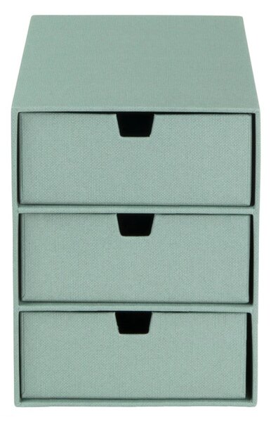 Zelený kartonový organizér zásuvkový Ingrid Canvas Paper Laminate – Bigso