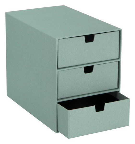 Zelený kartonový organizér zásuvkový Ingrid Canvas Paper Laminate – Bigso