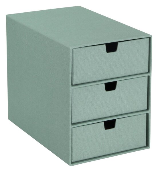 Zelený kartonový organizér zásuvkový Ingrid Canvas Paper Laminate – Bigso