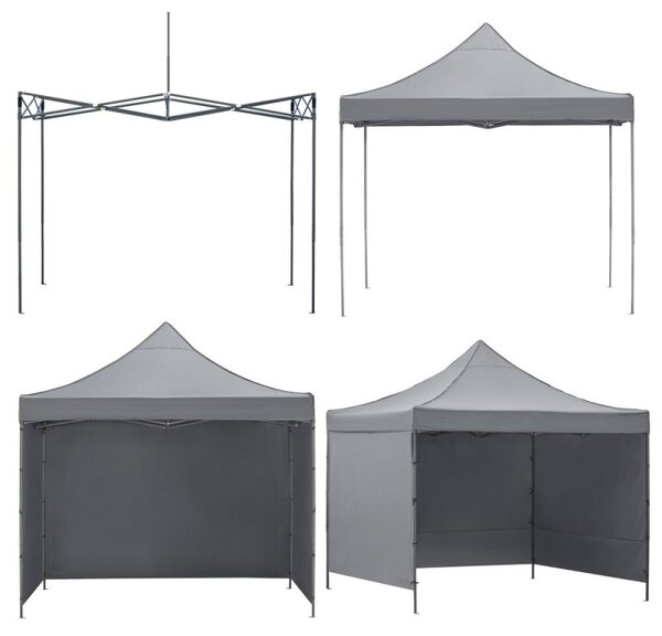 Párty stan 3x3 m SPRINGOS GP0003 šedý