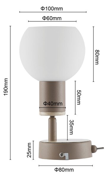 BODOVÉ SVÍTIDLO, 40 W/E14, 10/18 cm Novel - Online Only svítidla, Online Only