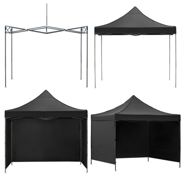 Párty stan 3x3 m SPRINGOS GP0004 černý