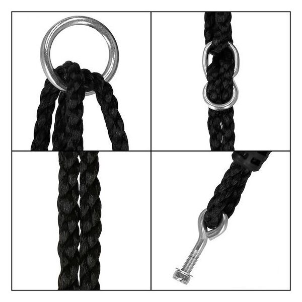 Zahradní houpačka SPRINGOS ČAPÍ HNÍZDO 110 cm modro-černá
