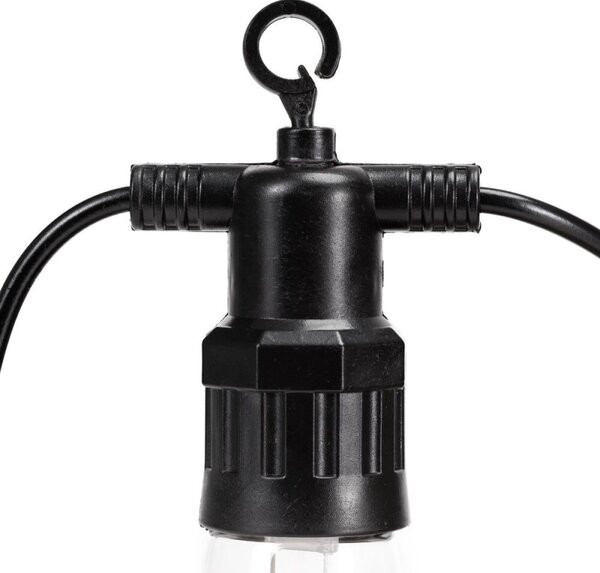 LED světelný řetěz baňky - 13m, 20LED, IP44, multicolor