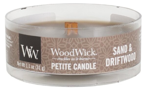 Woodwick Sand & Driftwood svíčka petite