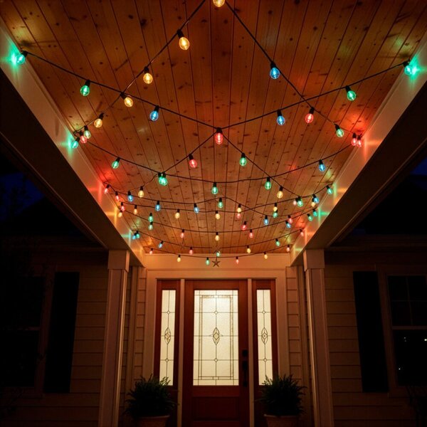 LED světelný řetěz baňky - 13m, 20LED, IP44, multicolor