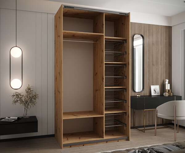 Výsuvný koš – 1 ks pro šatní skříně LUX 110–200 cm
