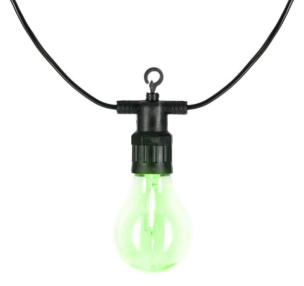 LED světelný řetěz baňky - 13m, 20LED, IP44, multicolor