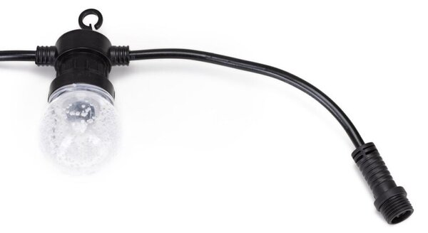 LED světelný řetěz 4,5cm koule - 10,5m 15LED 8-funkcí senzor IP44 multicolor
