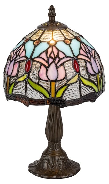 Brilagi - Tiffany vitrážová stolní lampa LORAS 1xE14/40W/230V
