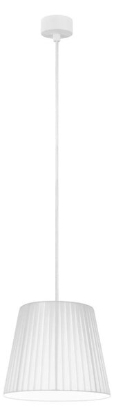 Bílé závěsné svítidlo s bílým kabelem Sotto Luce Kami, ⌀ 24 cm