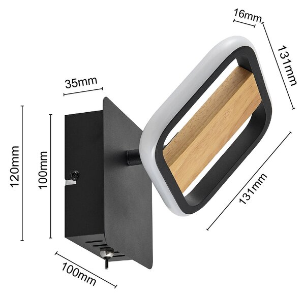 LED ZÁŘIČ, 14/13,5/9,5 cm Novel - Online Only svítidla, Online Only