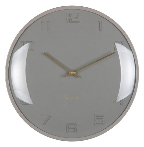 NÁSTĚNNÉ HODINY šedá 30.5 cm Karlsson - Nástěnné hodiny, Online Only