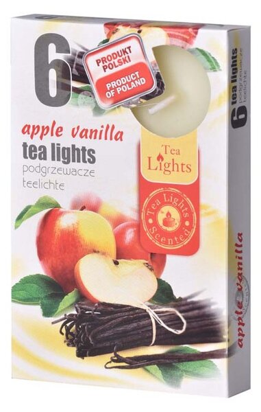 Čajové 6ks Apple Vanilla vonné svíčky