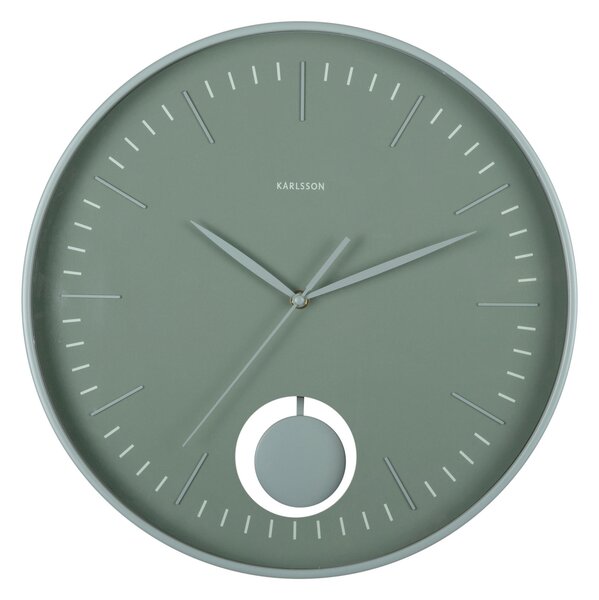 NÁSTĚNNÉ HODINY jadeitově zelená 41 cm Karlsson - Nástěnné hodiny, Online Only