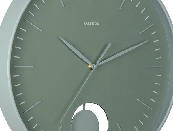 NÁSTĚNNÉ HODINY jadeitově zelená 41 cm Karlsson - Nástěnné hodiny, Online Only