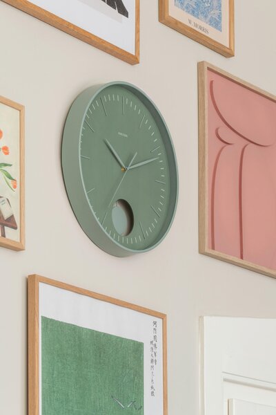 NÁSTĚNNÉ HODINY jadeitově zelená 41 cm Karlsson - Nástěnné hodiny, Online Only
