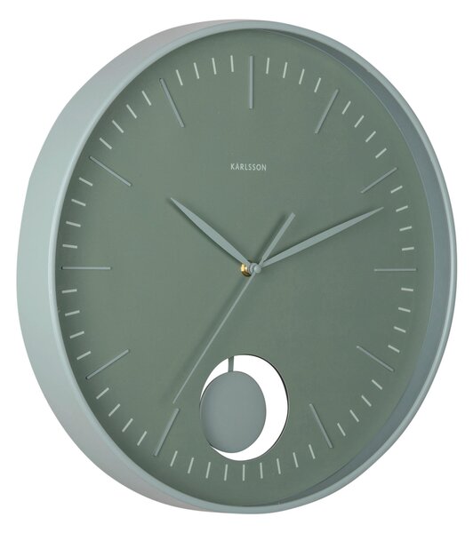 NÁSTĚNNÉ HODINY jadeitově zelená 41 cm Karlsson - Nástěnné hodiny, Online Only