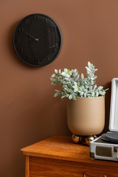 NÁSTĚNNÉ HODINY černá 30.5 cm Karlsson - Nástěnné hodiny, Online Only