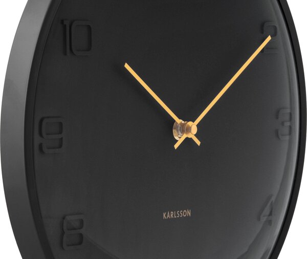 NÁSTĚNNÉ HODINY černá 30.5 cm Karlsson - Nástěnné hodiny, Online Only