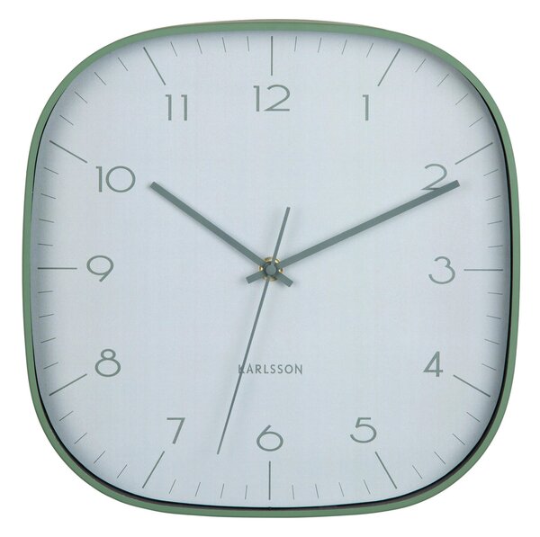 NÁSTĚNNÉ HODINY zelená 29 cm Karlsson - Nástěnné hodiny, Online Only