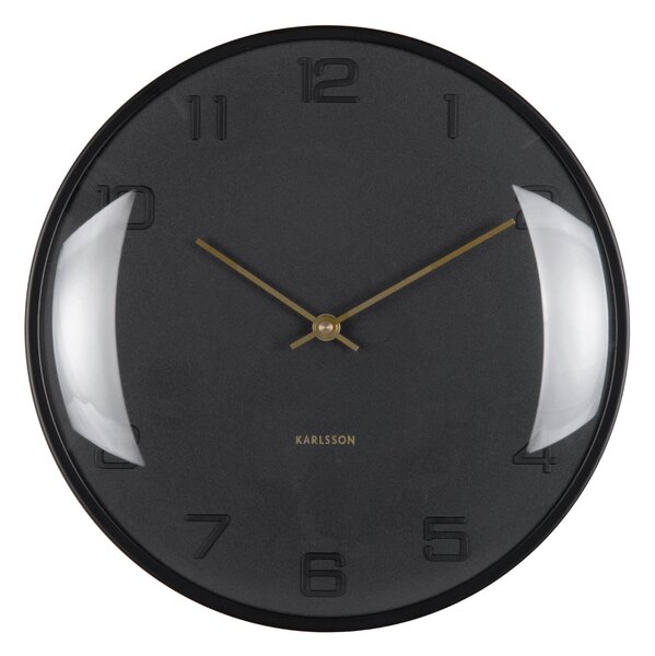 NÁSTĚNNÉ HODINY černá 30.5 cm Karlsson - Nástěnné hodiny, Online Only
